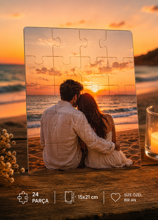 Fotoğraf Baskılı Puzzle 15x21 CM 24 Parçalı